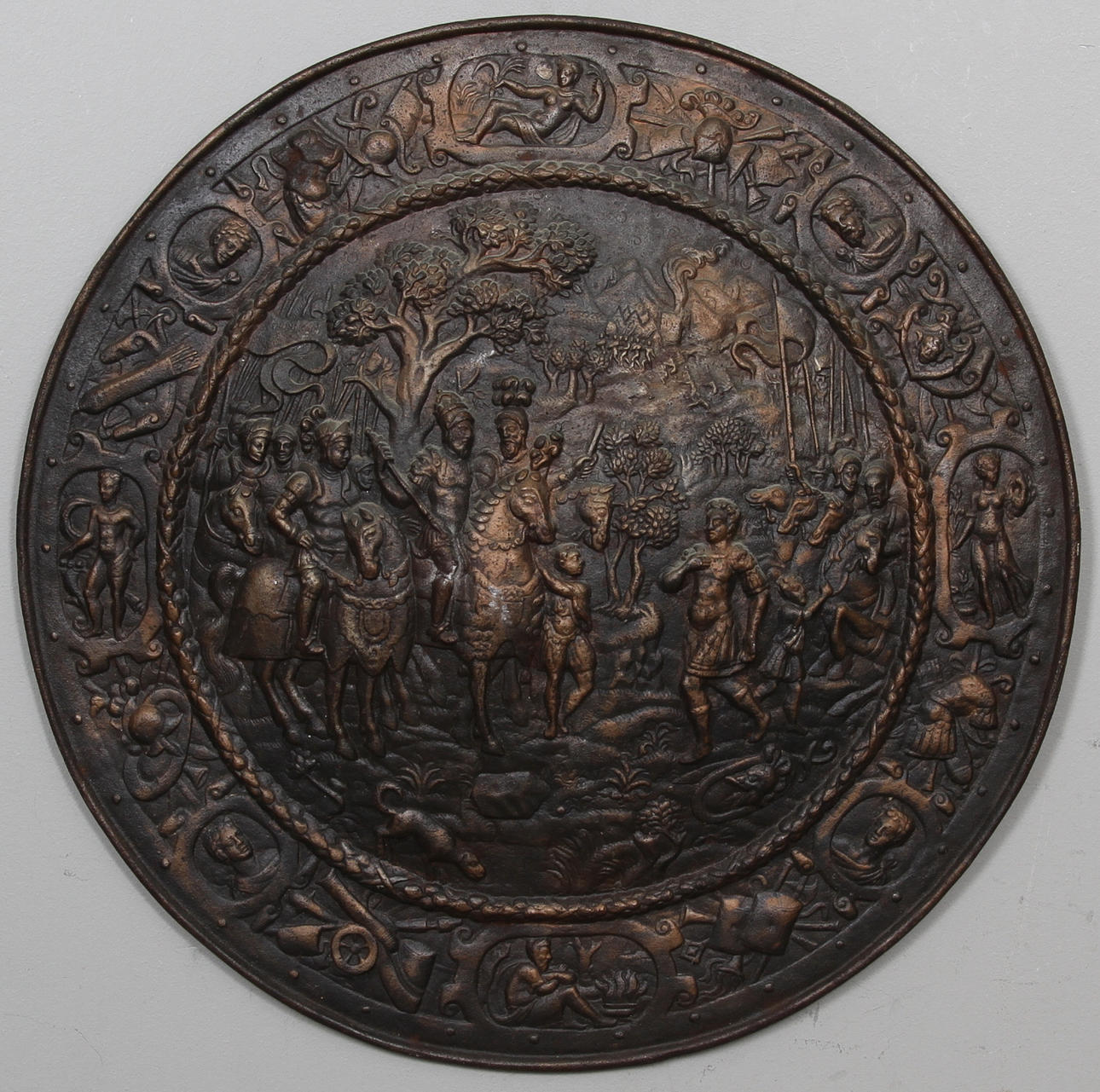 SKÖLD, gjutjärn, sent 1800-tal.