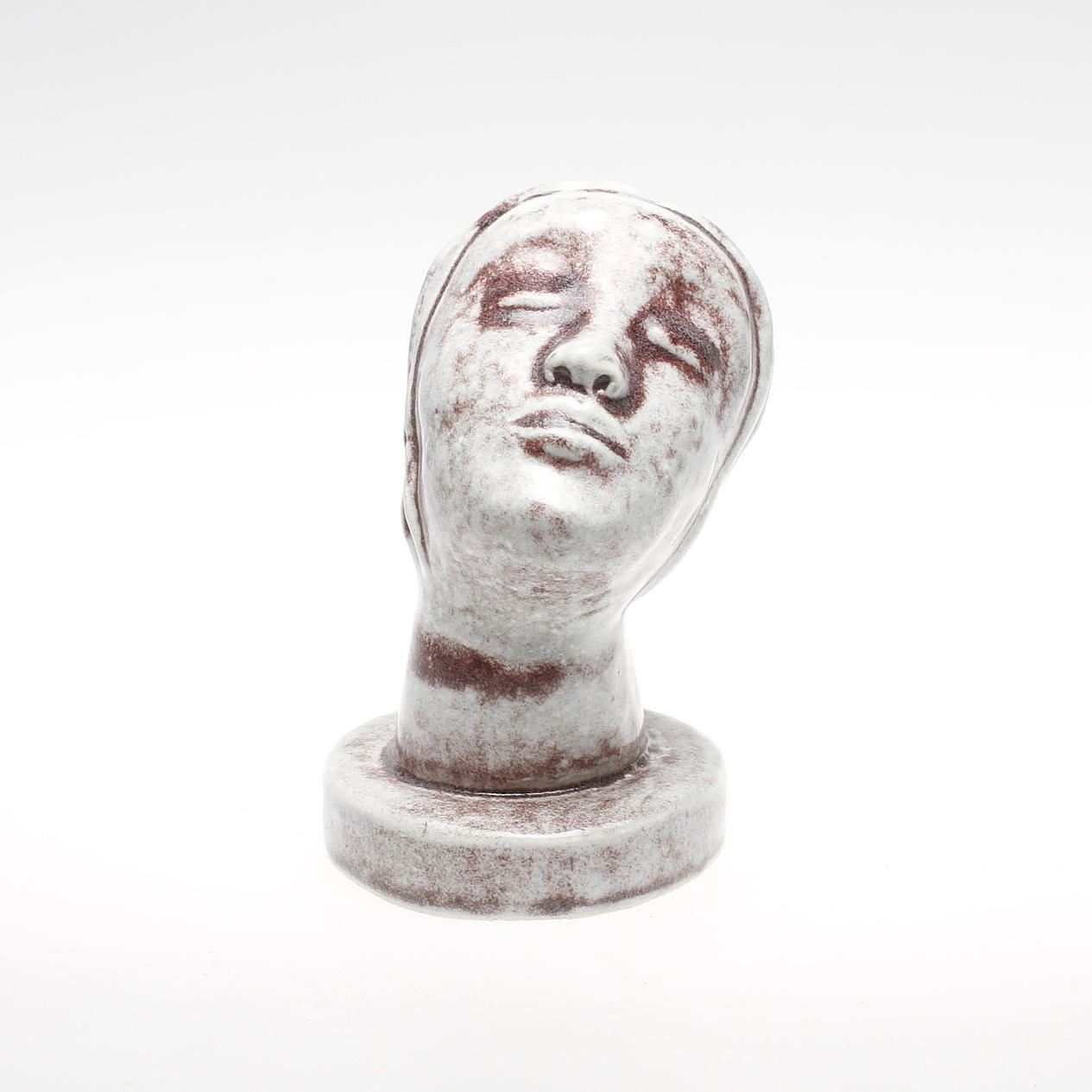 OIDENTIFIERAD KONSTNÄR. Skulptur, gips, monogramsignerad CE.