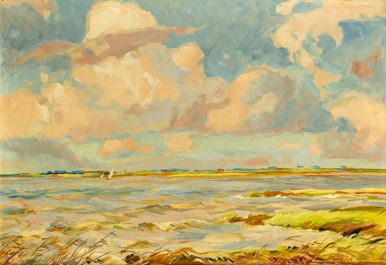 HERMANN WEHRMANN (1897-1977). Kustlandskap.