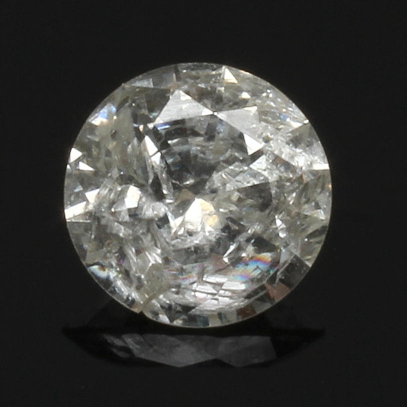 DIAMANT, oinfattad briljant om ca 0,32ct.