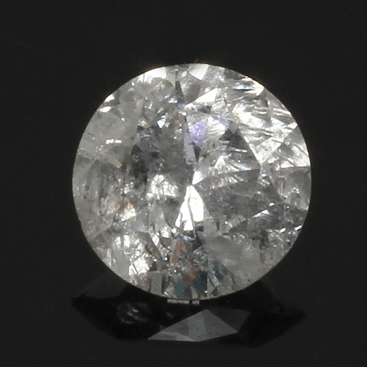DIAMANT, oinfattad briljant om ca 0,32ct.