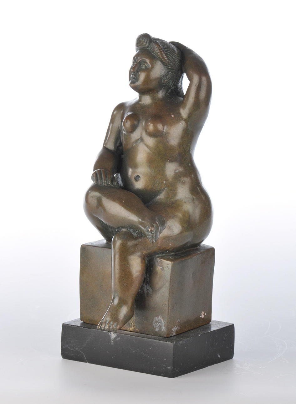 FERNANDO BOTERO. EFTER. Sittande Rubens kvinna.