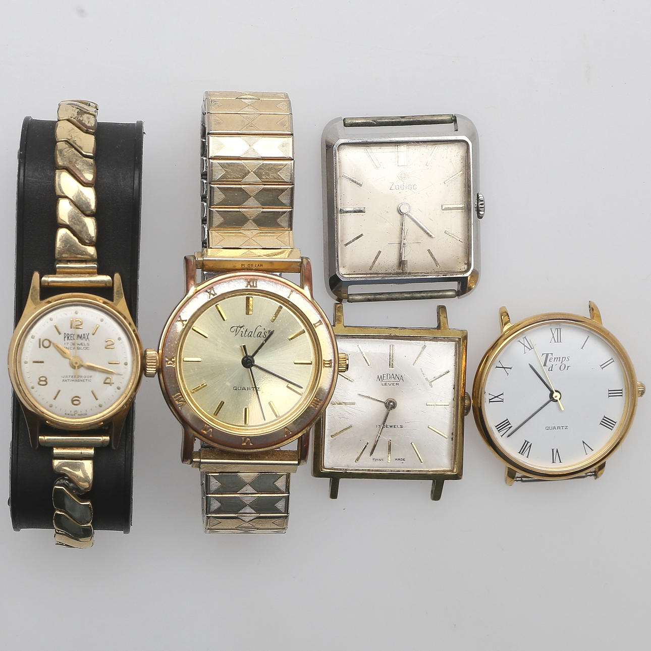 ARMBANDSUR, 5 st, 1900-tal.