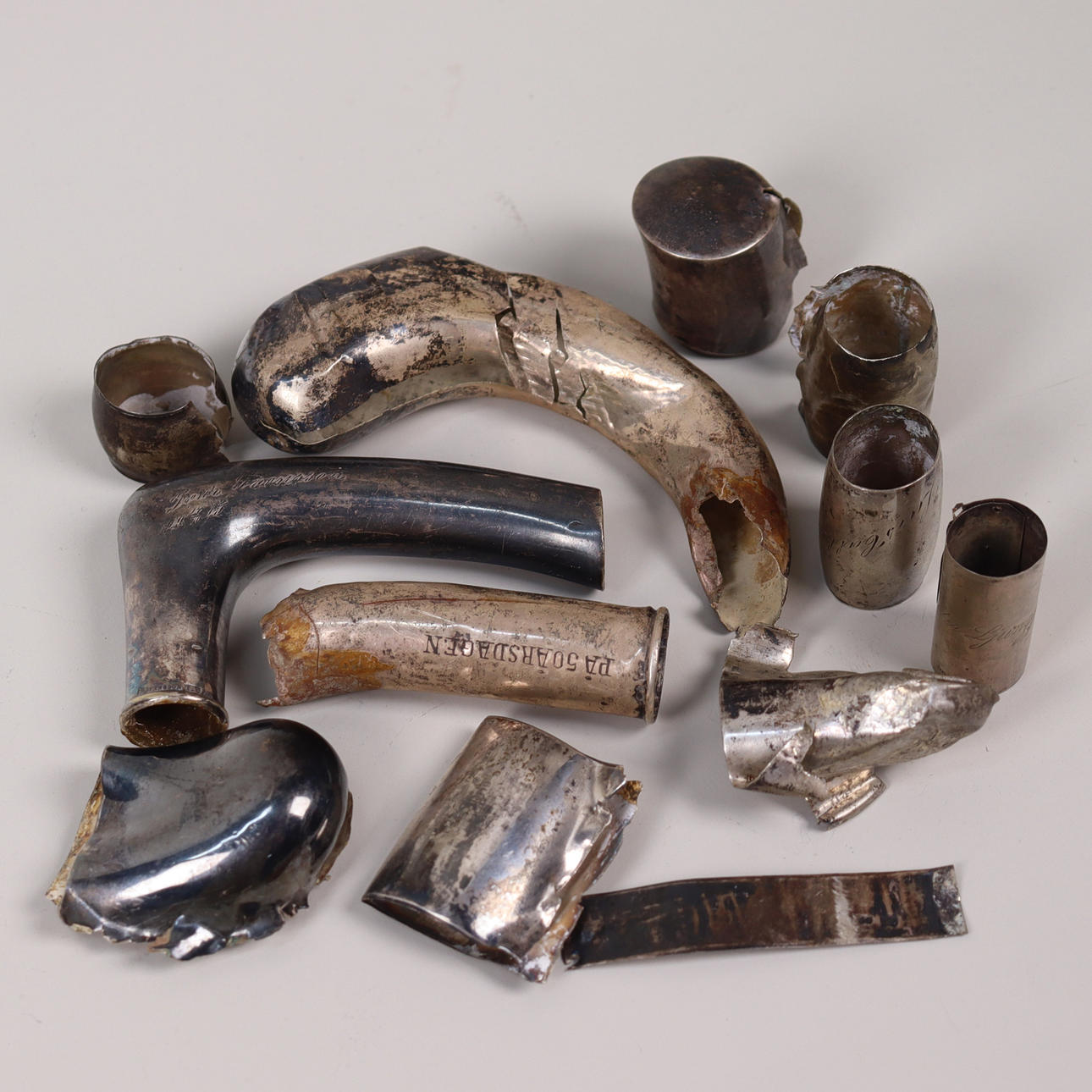 Chatarra de plata, 196 gramos.