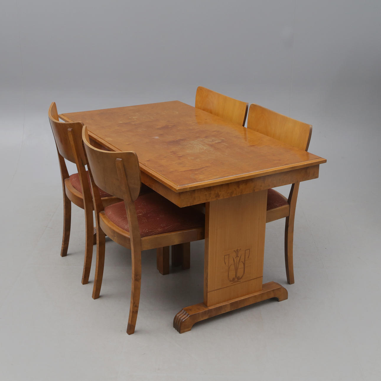 A 5-piece dining group, Swedish Modern.