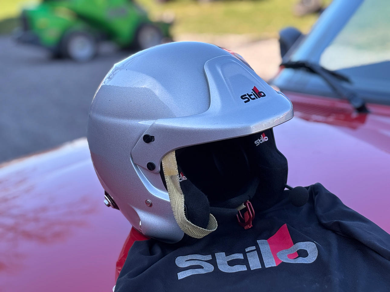 STILO, motorsports helmet, Trophy Des with Intercom.