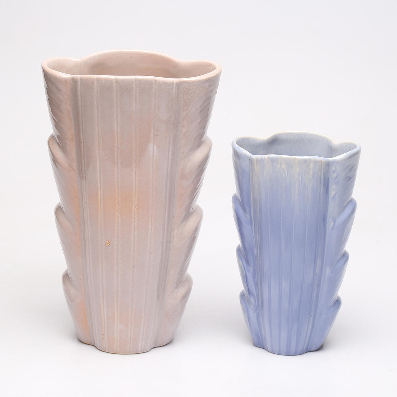 VASER, 2 st, stengods, Rörstrand, 1940/50-tal.