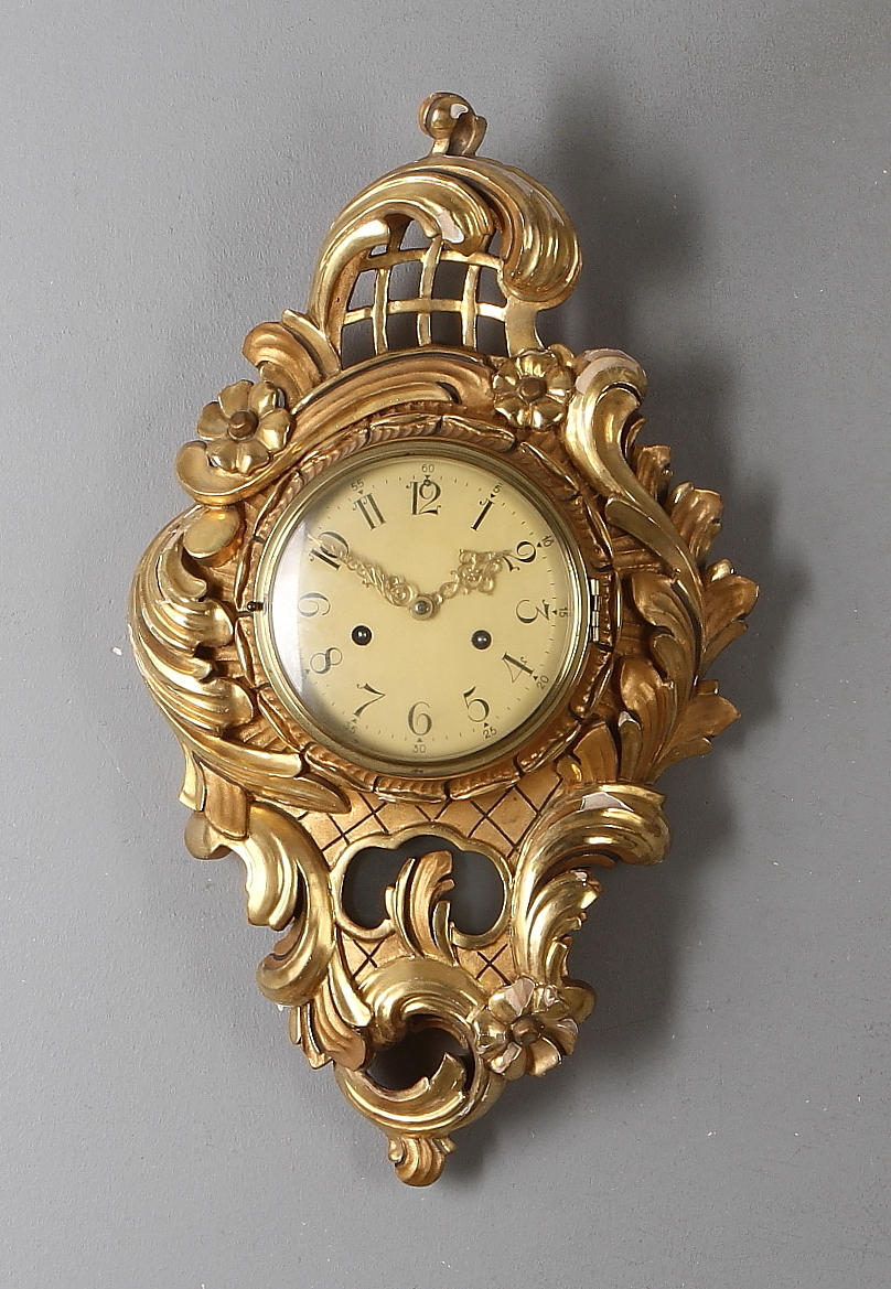 VÄGGPENDYL, rokokostil, 1900-tal.