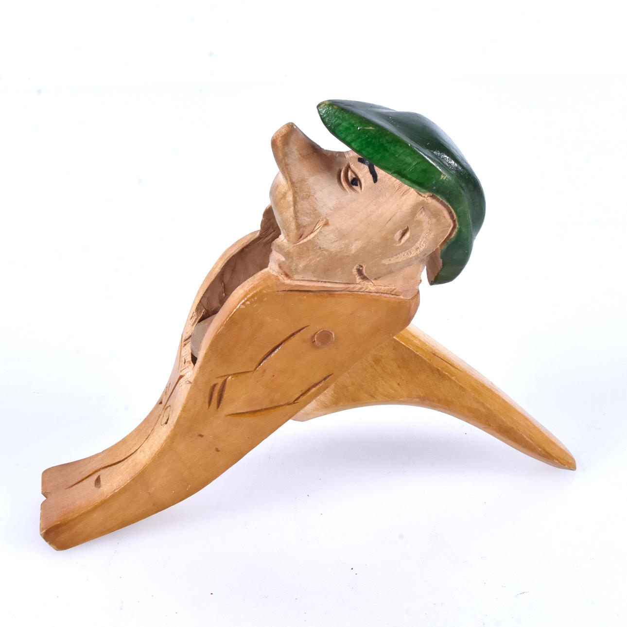 Ein Holzschnitt-Nussknacker aus dem 20. Jahrhundert.