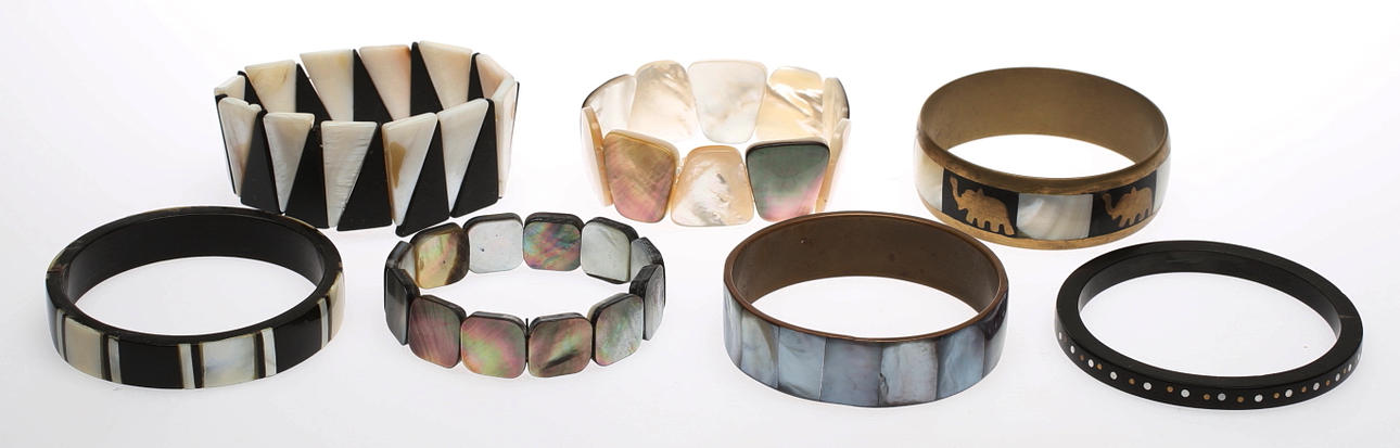 KONVOLUT, armband, 7 styck.