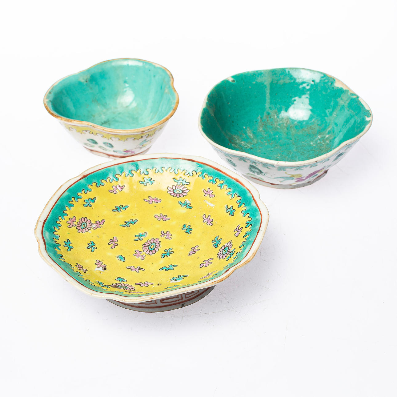 3 kulhoa, Kiina b.la 1800 - tal.