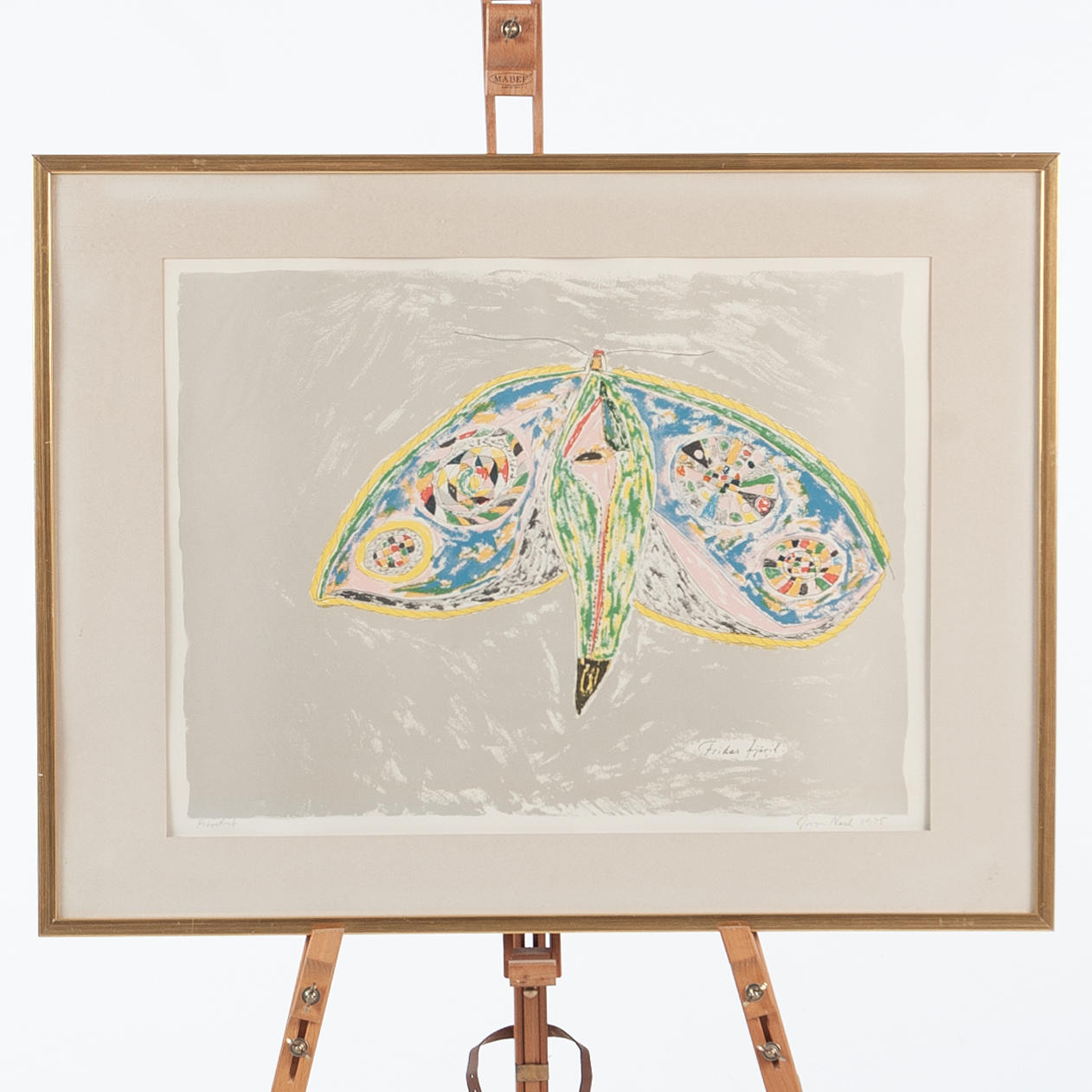 JÖRGEN NASH. Lithograph “Butterfly” signed and numbered procure print.