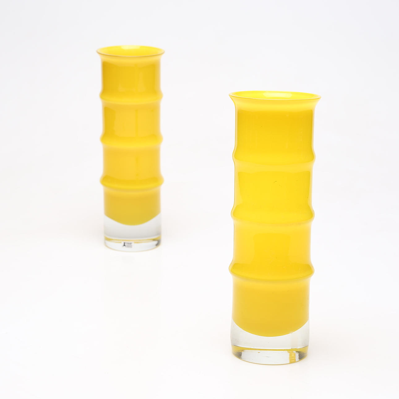 BO BORGSTRÖM. Vaser, 1 par, glas, Åseda.