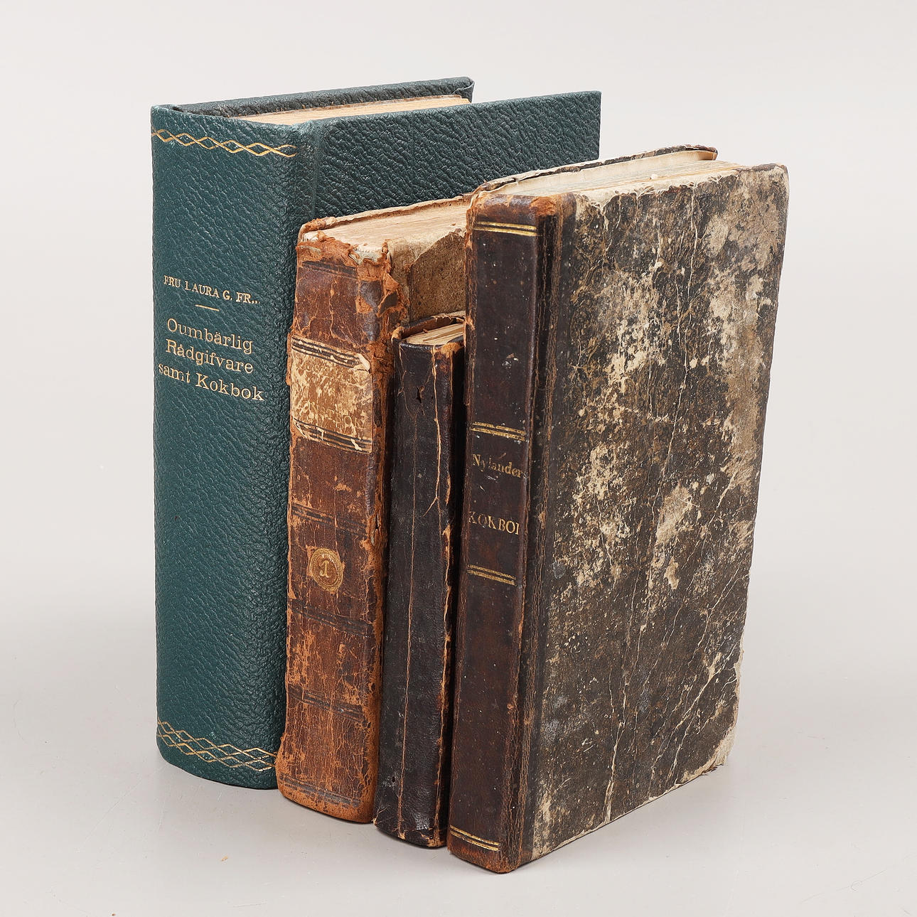 KOCHBÜCHER mm, 4 Stück, 1805-1889.