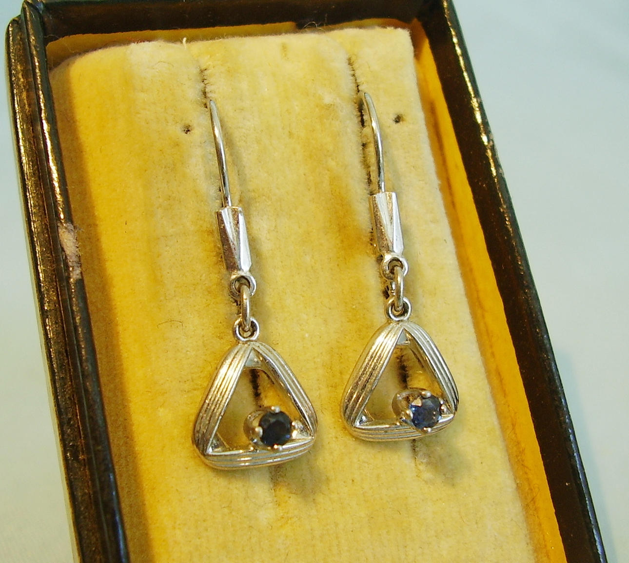 SAPHIR ÖRHÄNGEN silver 925.