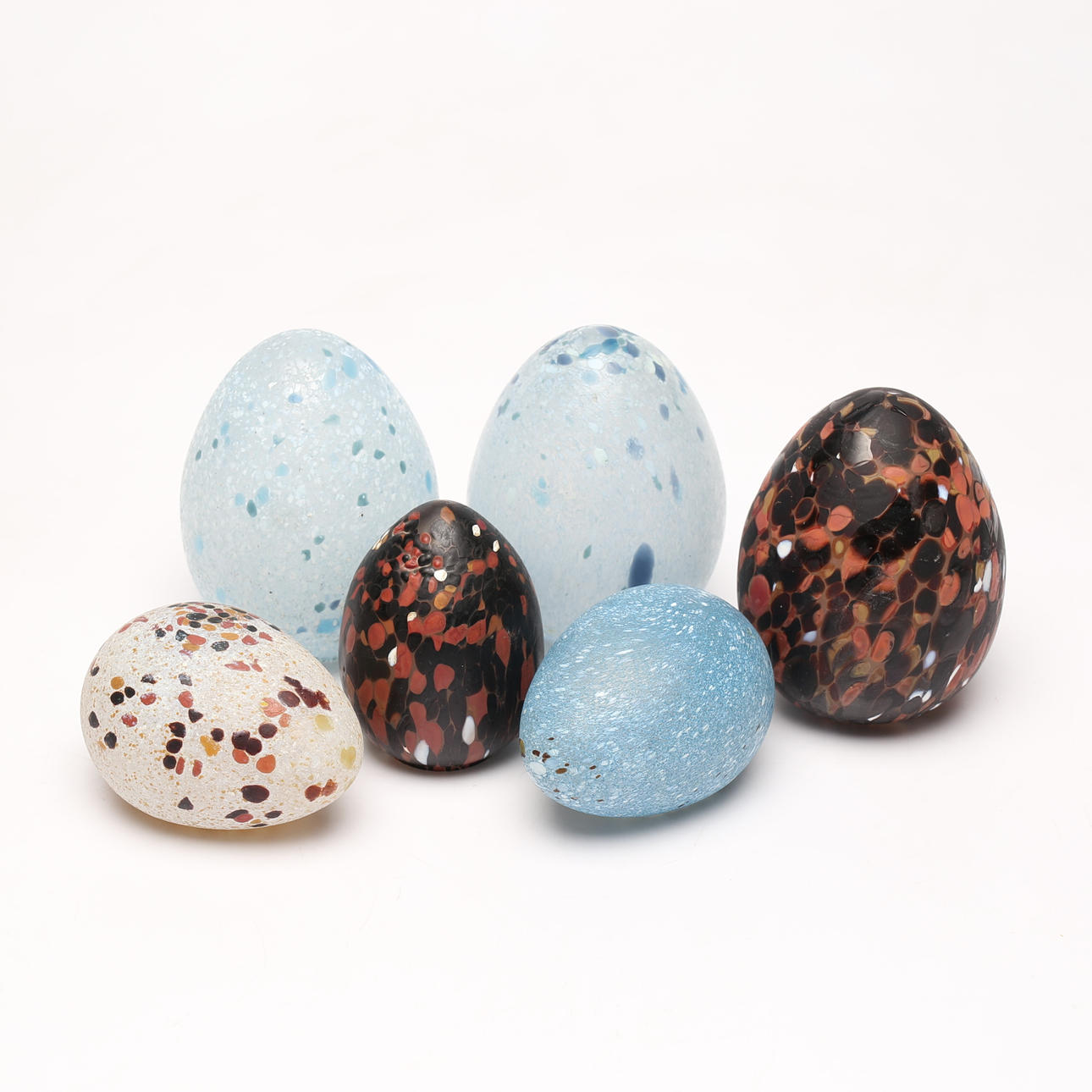 MONICA BACKSTRÖM. Ägg, 6 st, glas, Boda.