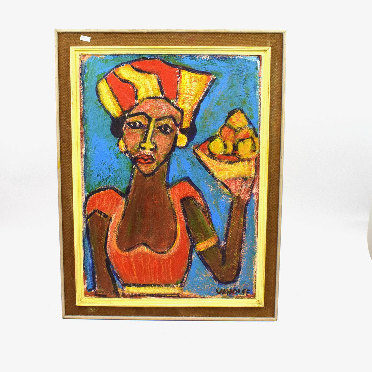 VAN CHUFF. Caribbean Woman with Fruit.