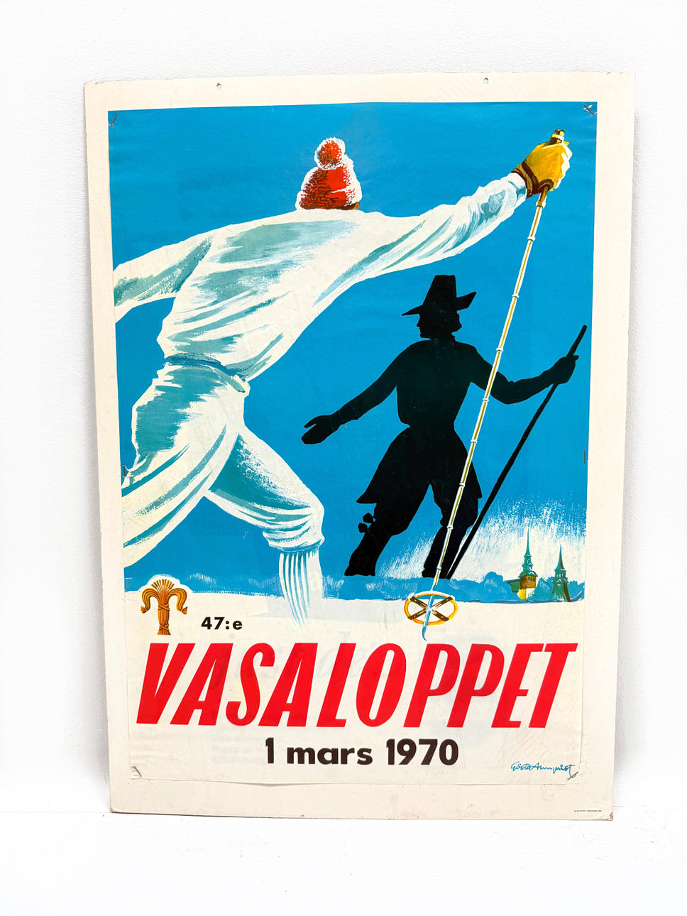 Advertising poster - Vasaloppet 1970.