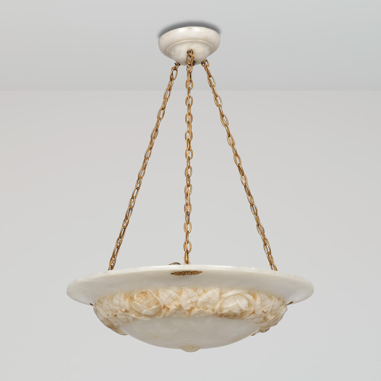 A ceiling lamp, alabaster, “Swedish Grace”, 1920-30's.