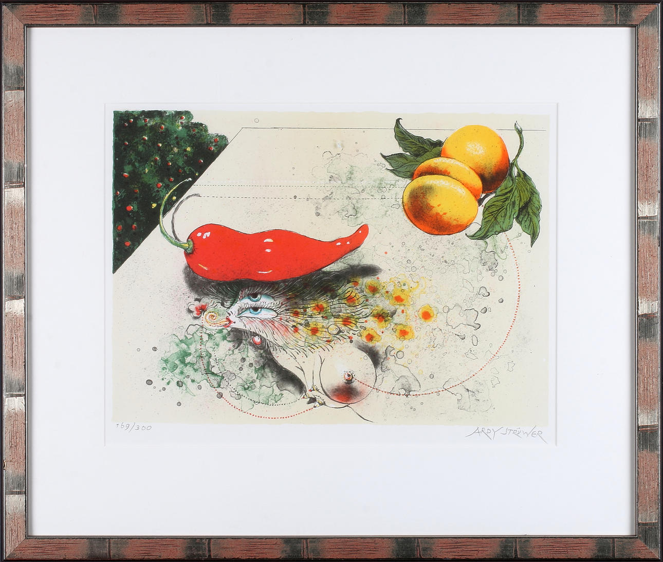 APDY STRUWER. Litografi, signerad och numrerad 169/300.