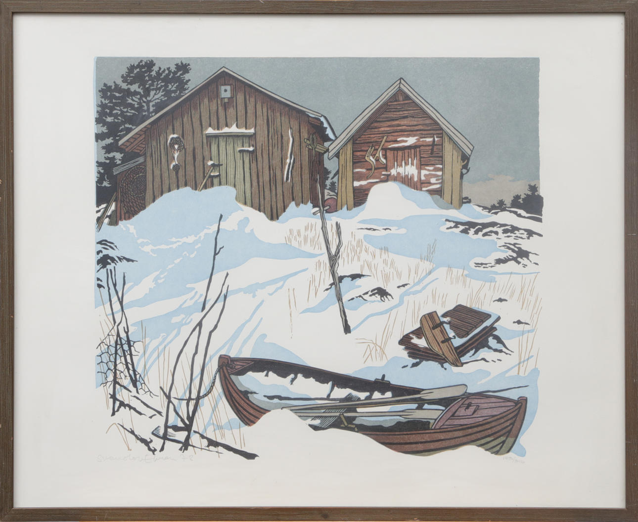 SVENOLOV EHRÉN. LITO, signed.