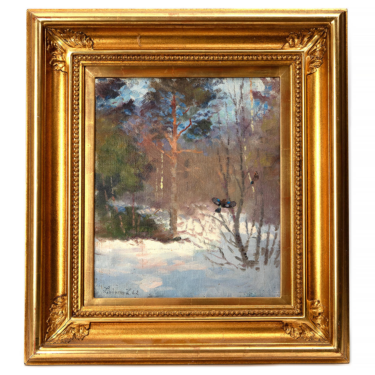 LINDEN WORM LILJEFORS. Oil on canvas lined on panel, signed and dated -62.