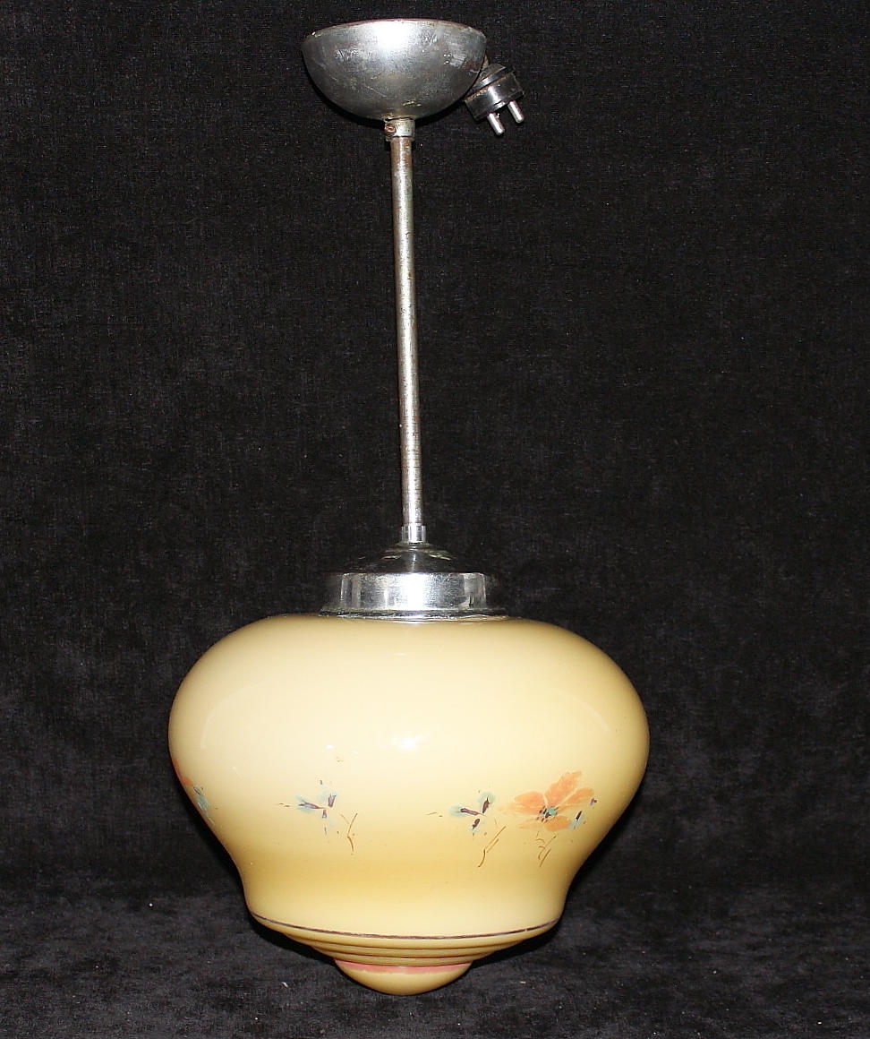 LAMPA, glas metall, 1930-tal.