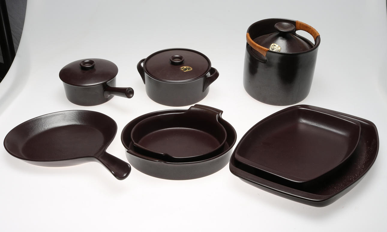 SERVISDELAR, 8 st, keramik, "Terma", Stig Lindberg, Gustavsberg.