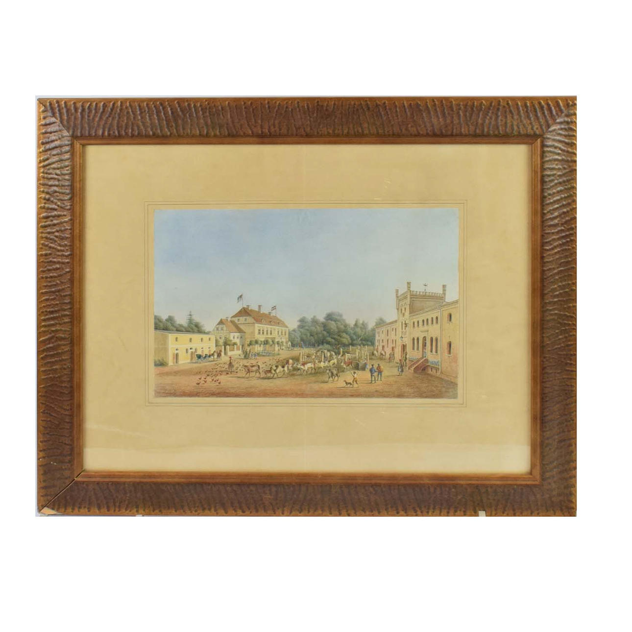 19TH CENTURY SCHOOL. MARKET SCENE.