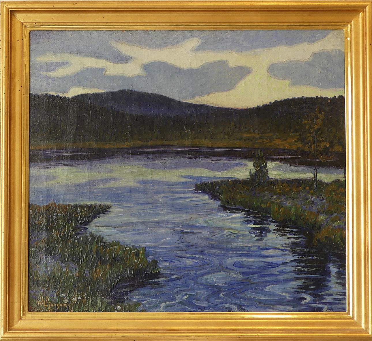 RAGNAR LJUNGMAN. motif from Bosjön, signed and dated 05 (1905).