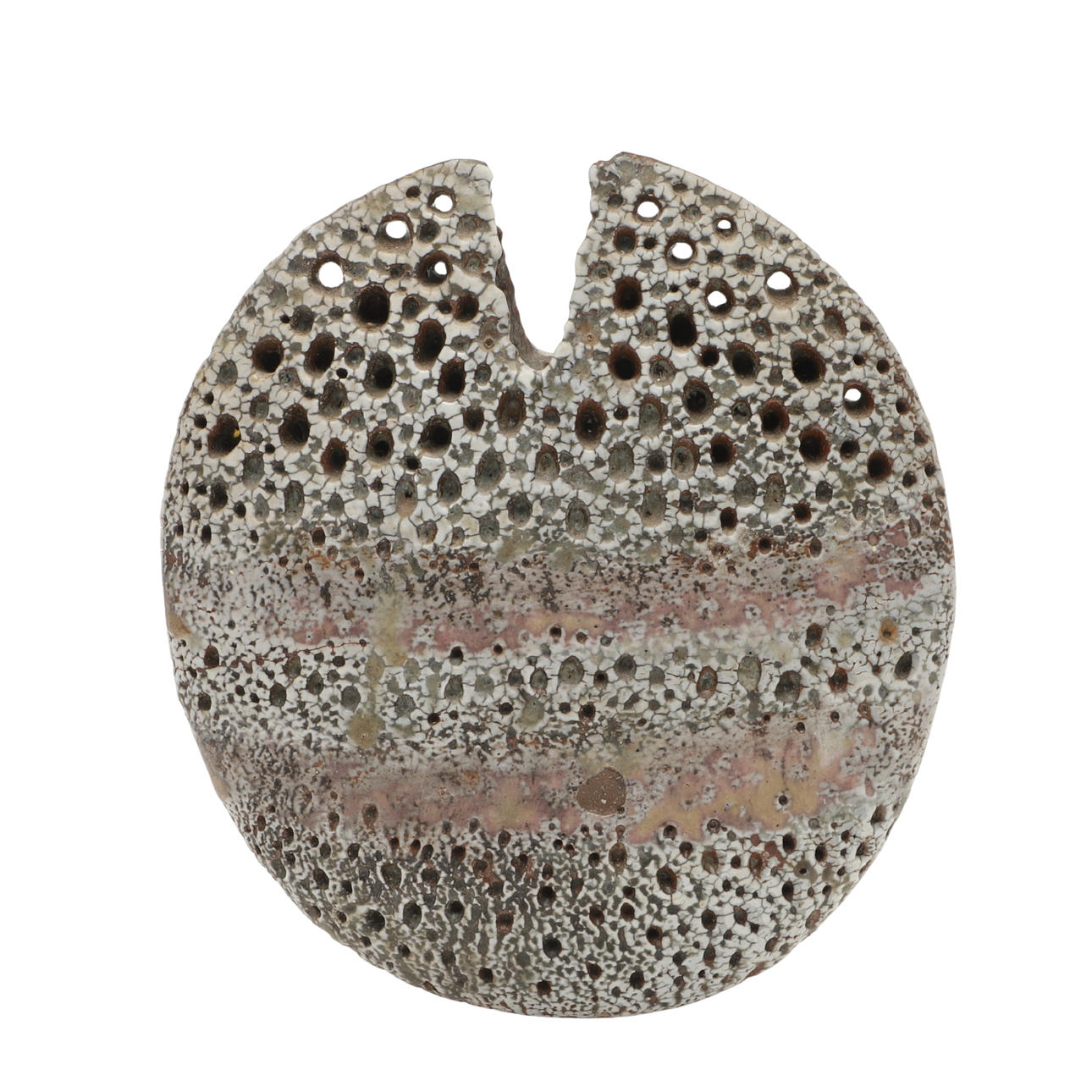 ALAN WALLWORK (1931-2019) - STONEWARE SPLIT FORM VASE.