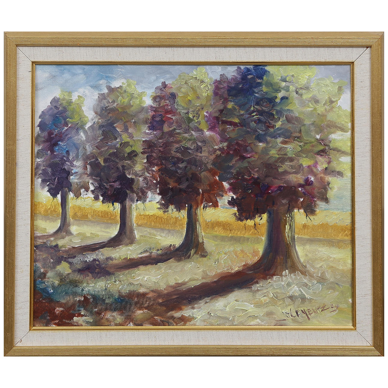 NILS «CIMENTA» A CARLSSON. ÓLEO SOBRE PANEL.