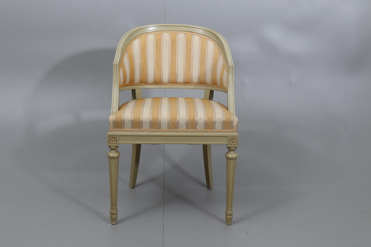 KARMSTOL, antikvit, gustaviansk stil, !900-talets andra hälft.