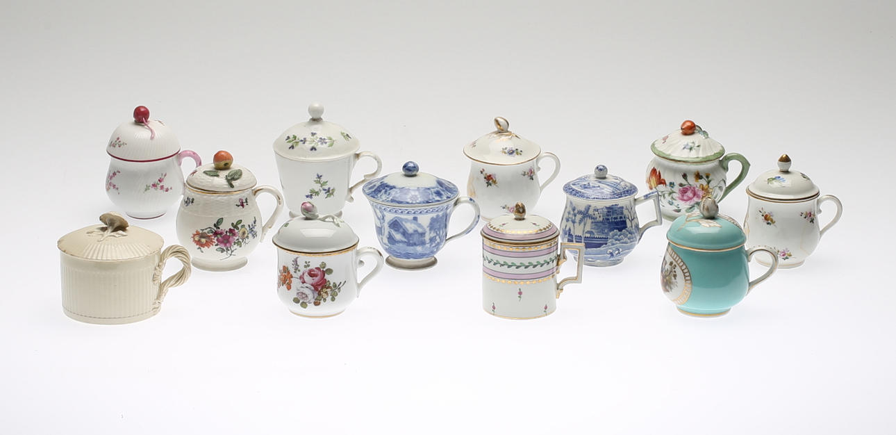 CREMEKOPPAR, 12 st, 1700-1800-tal.