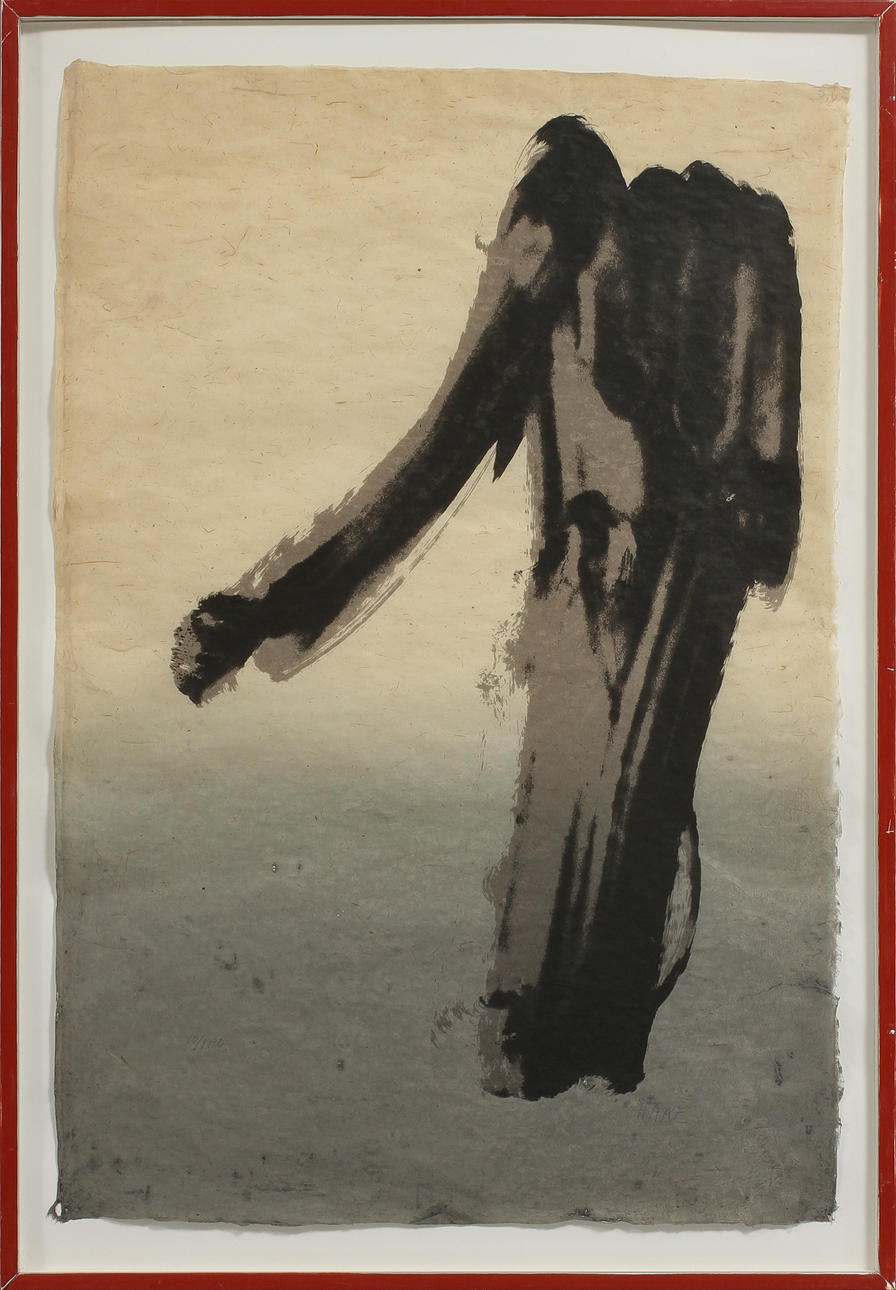 CLAES HAKE. Komposition, litografi, sign o numr 30/150.