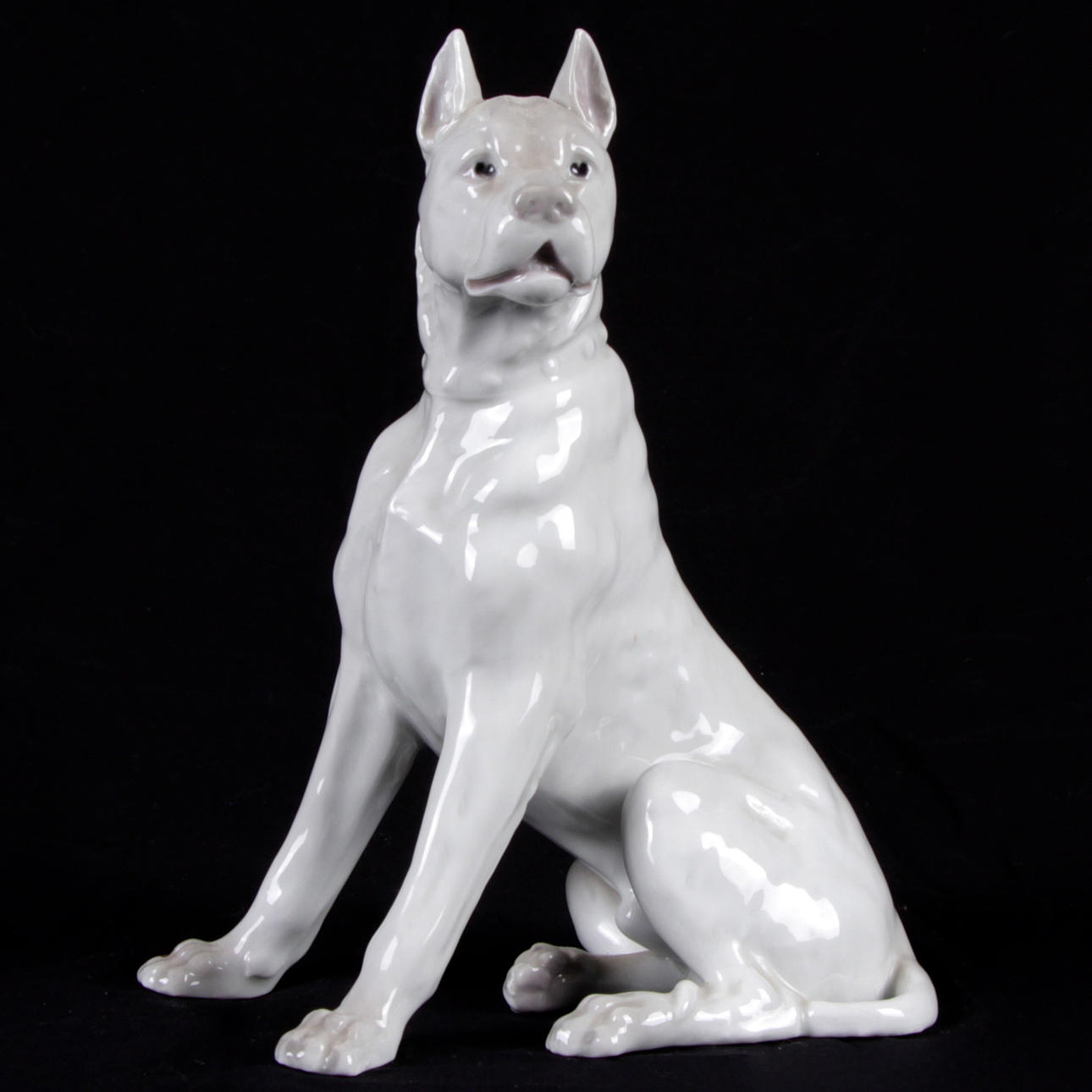 FIGURIN, porslin, hund, Tyskland.