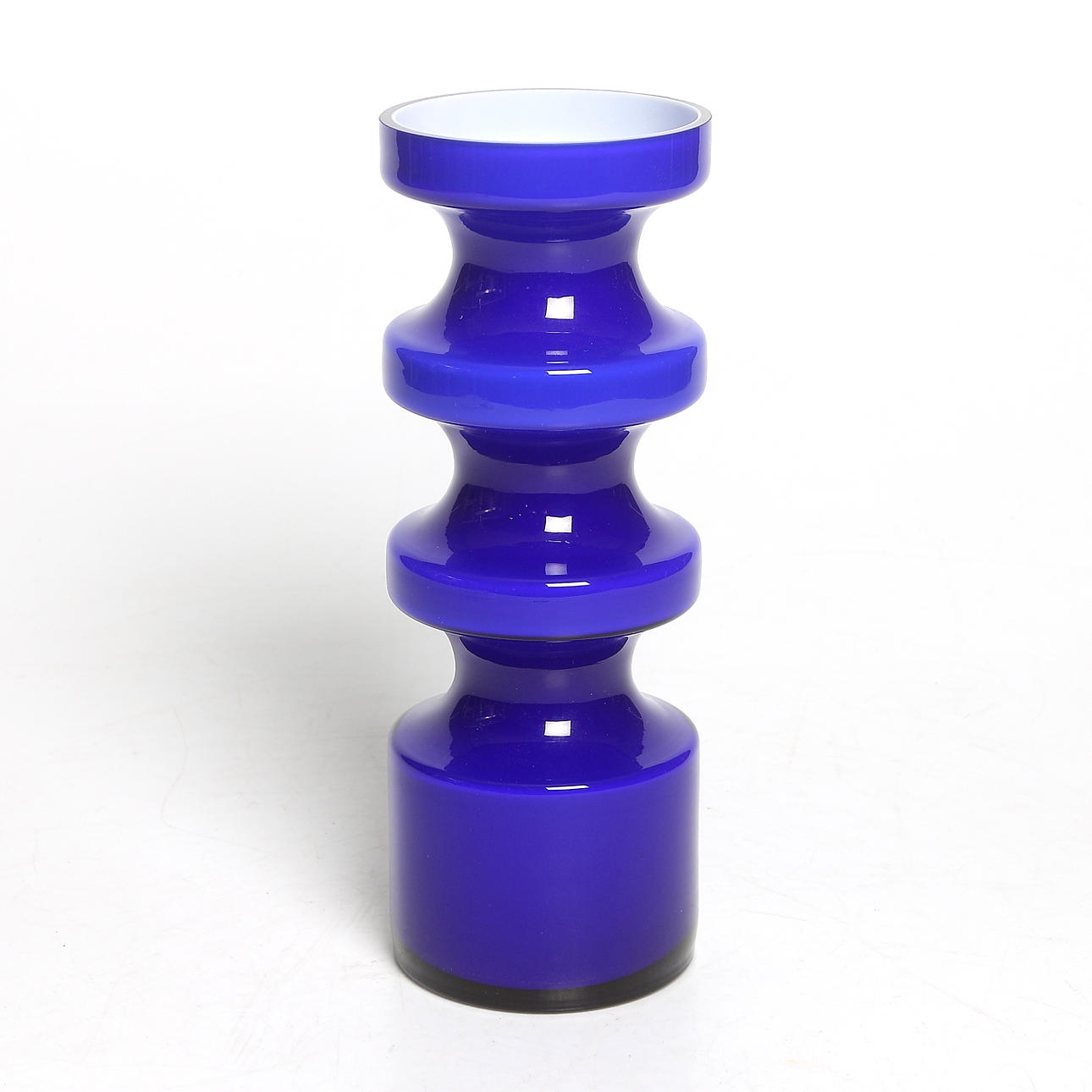 VAS, glas, P.O. Ström, Alsterfors glasbruk, signerad och daterad -69.