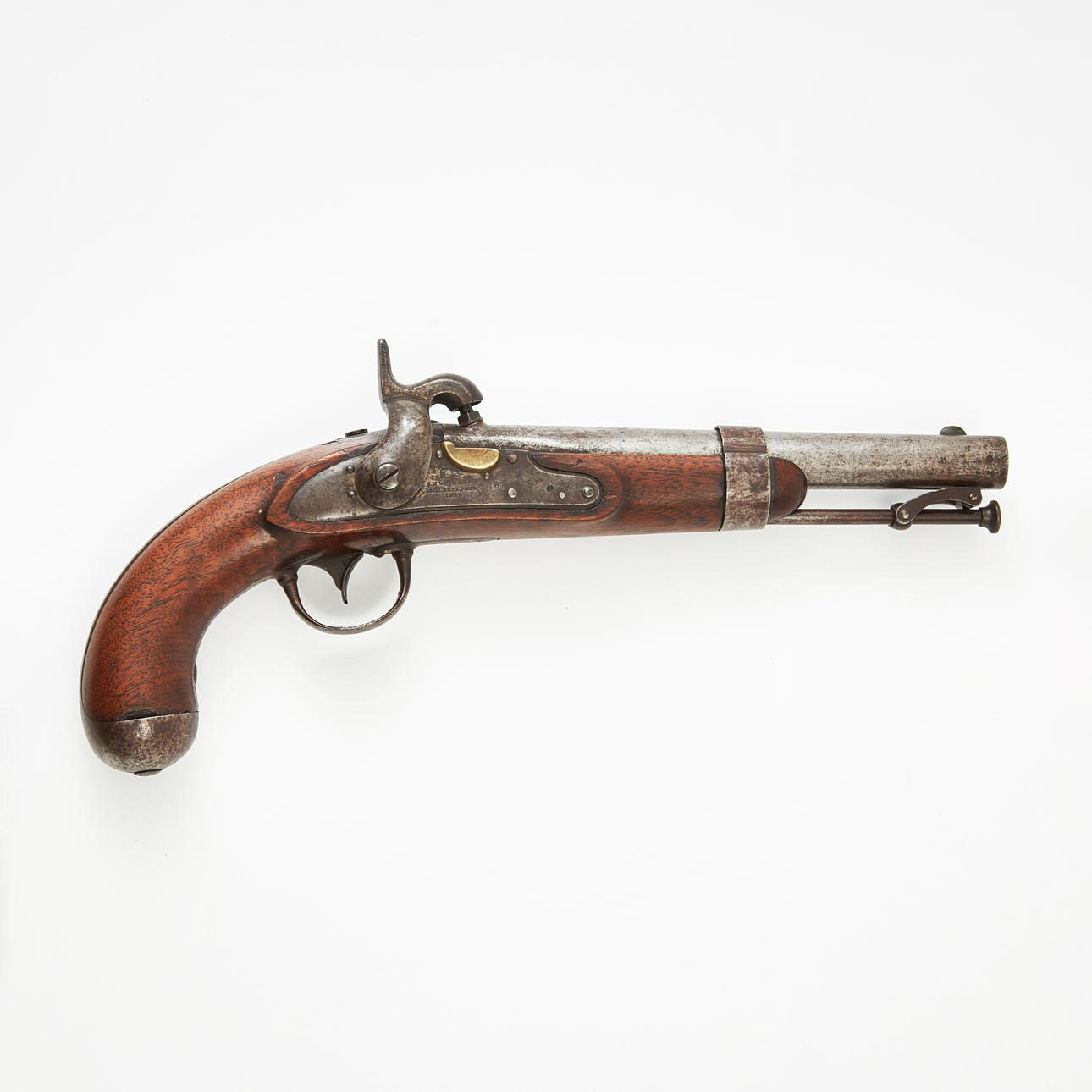 PRECUSSION PISTOL, American, m/1836 modified from flintlock.