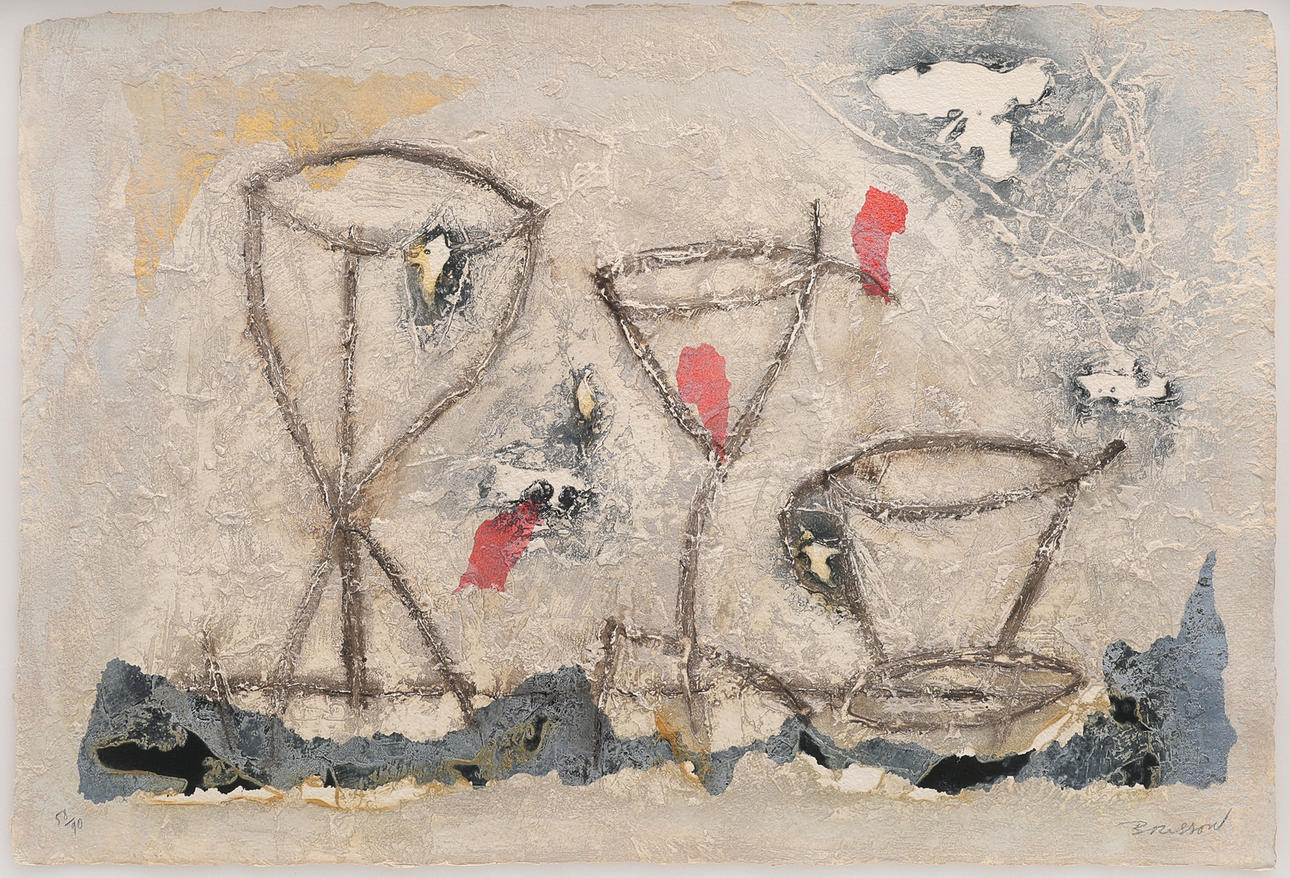 PIERRE MARIE BRISSON. KOMPOSITION, BLANDTEKNIK.