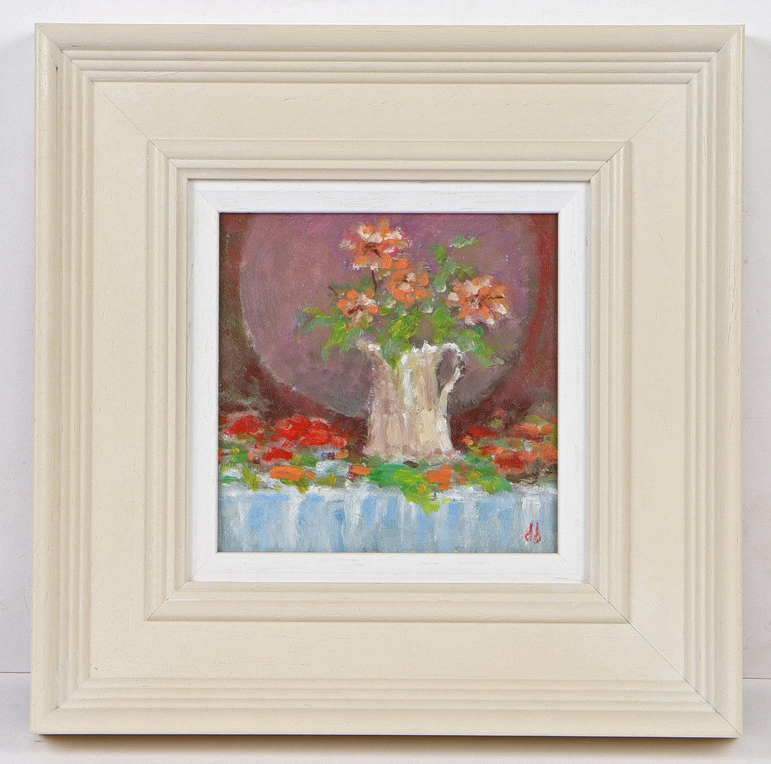 DAVID BAXTER (BRITISH, B.1943) STILL LIFE WITH JUG.