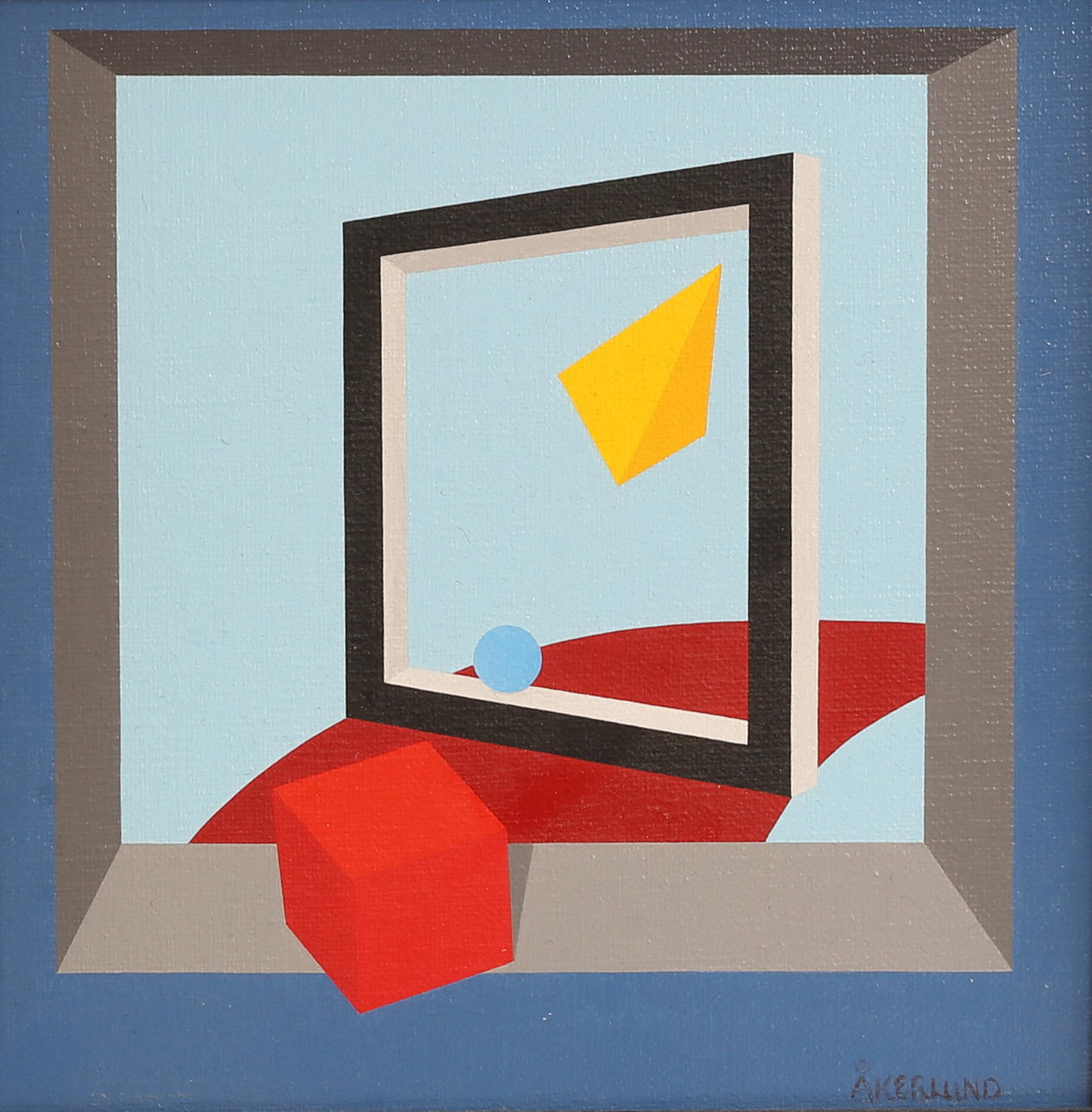 THOMAS ALEXIS ÅKERLUND, oil on panel, signed.