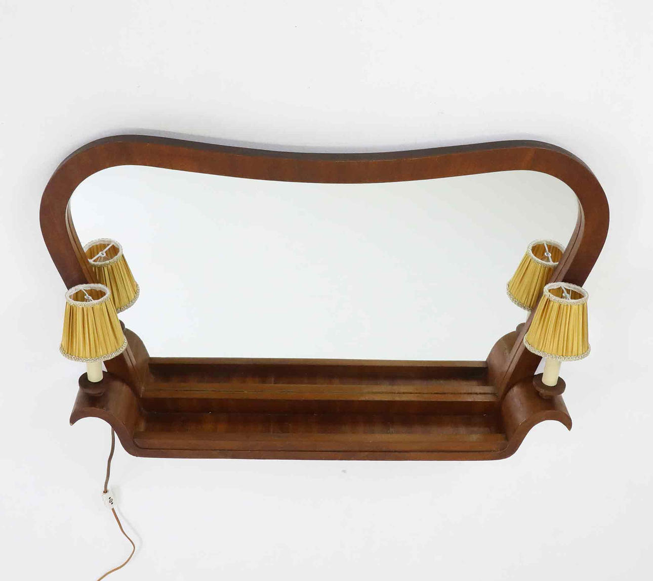 A Swedish Modern illuminated mirror, 1940s.
