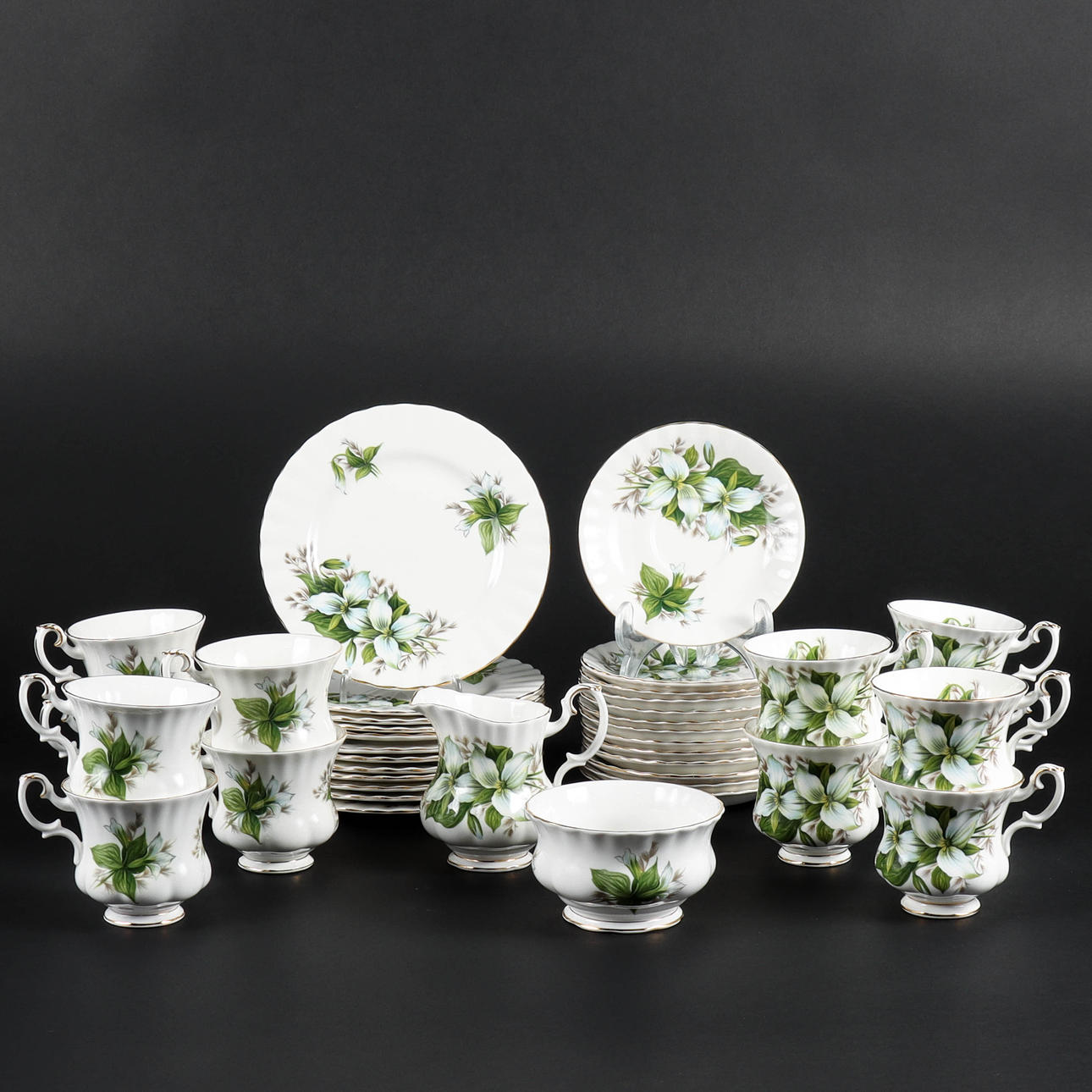 SET DE CAFÉ Royal Albert, Trillium.