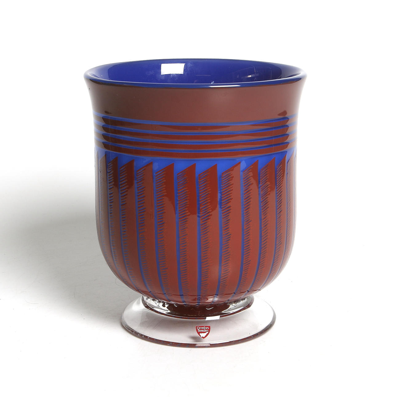 GUNNAR CYREN. Graal, "Dalby", glas, numrerad 9867-72, Orrefors. Daterad -1992.