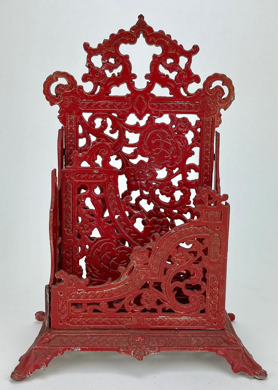 BREVSTÄLL, bemålad metall, 1900-tal.