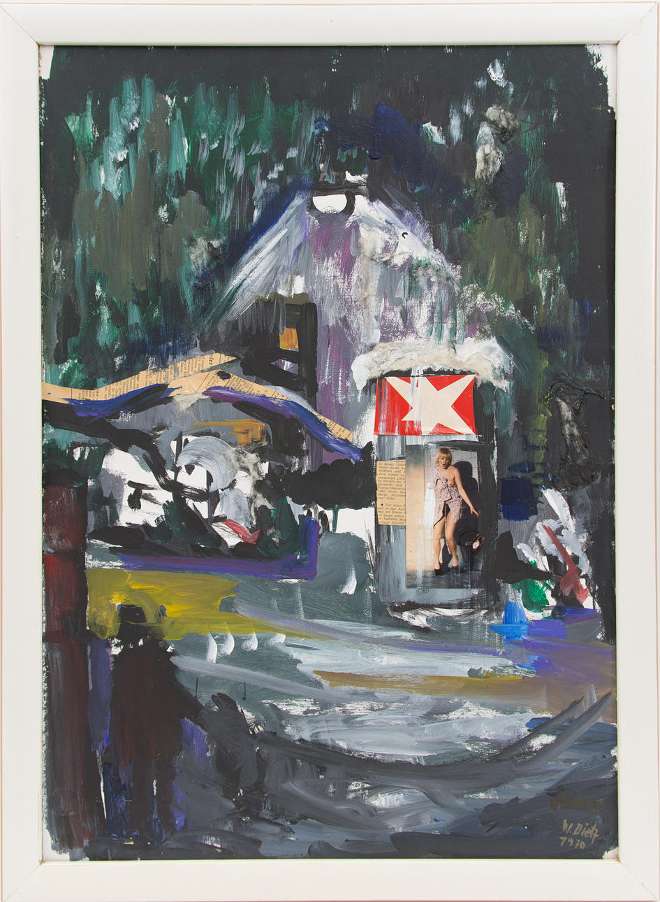 WERNER DIETZ. Blandteknik, signerad och dat. 1970.