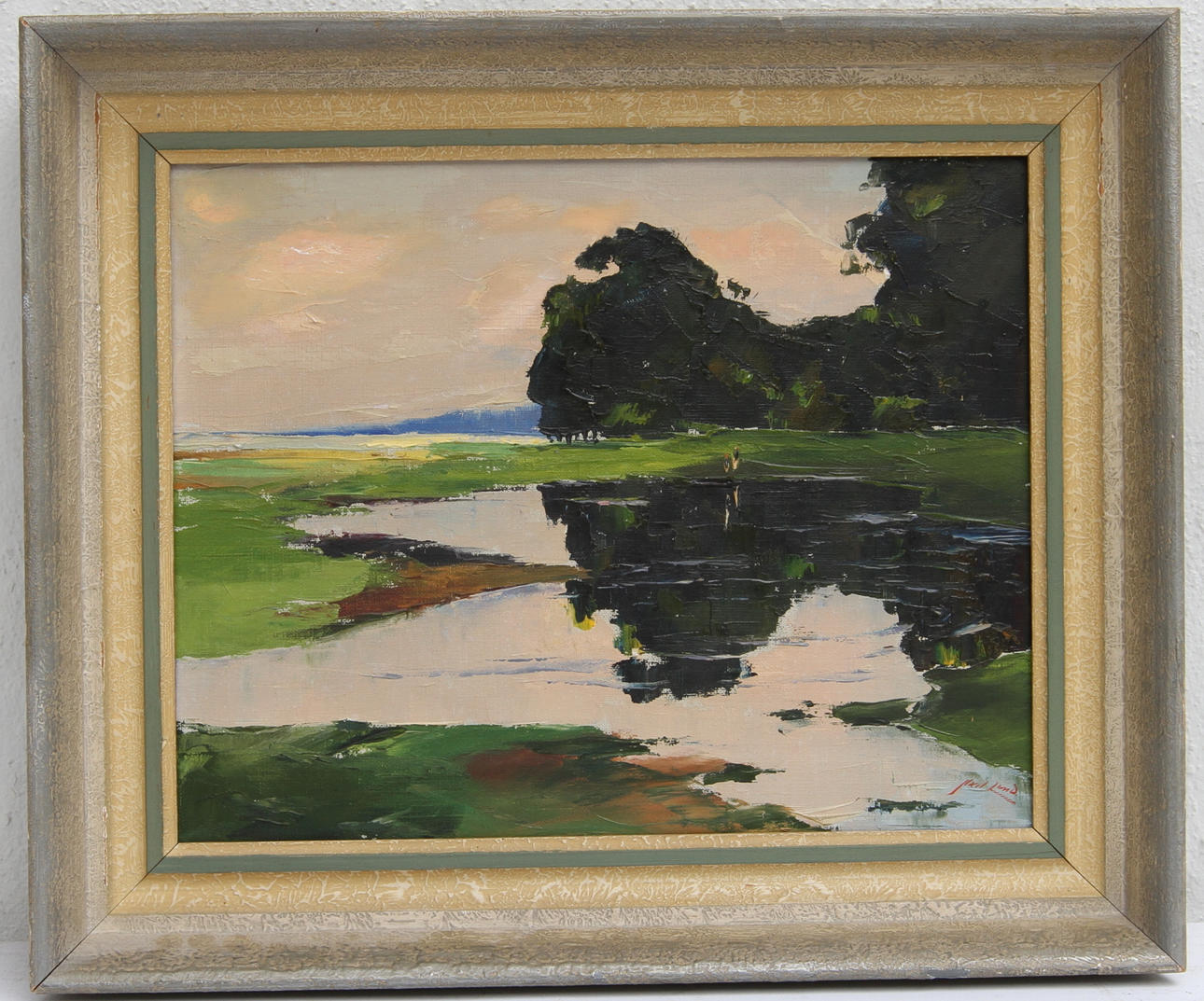 AXEL LIND. olja på duk, sign.