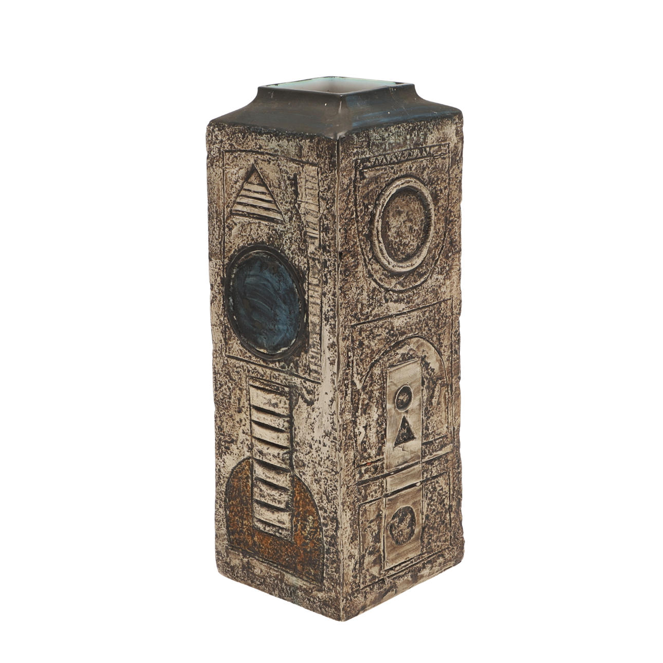 LARGE TROIKA POTTERY VASE.