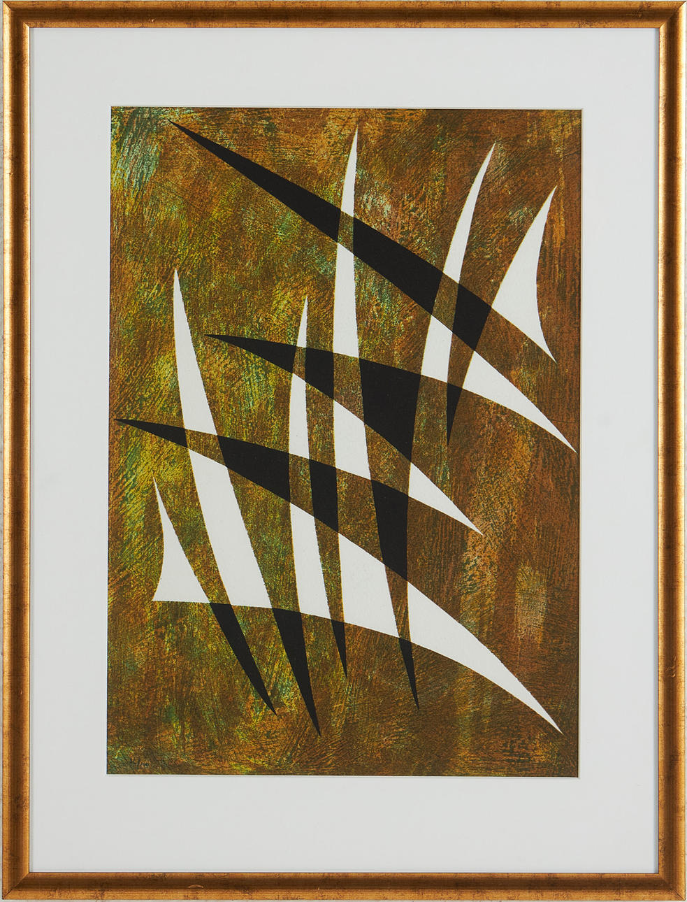 PIERRE OLOFSSON. Komposition, färglitografi.