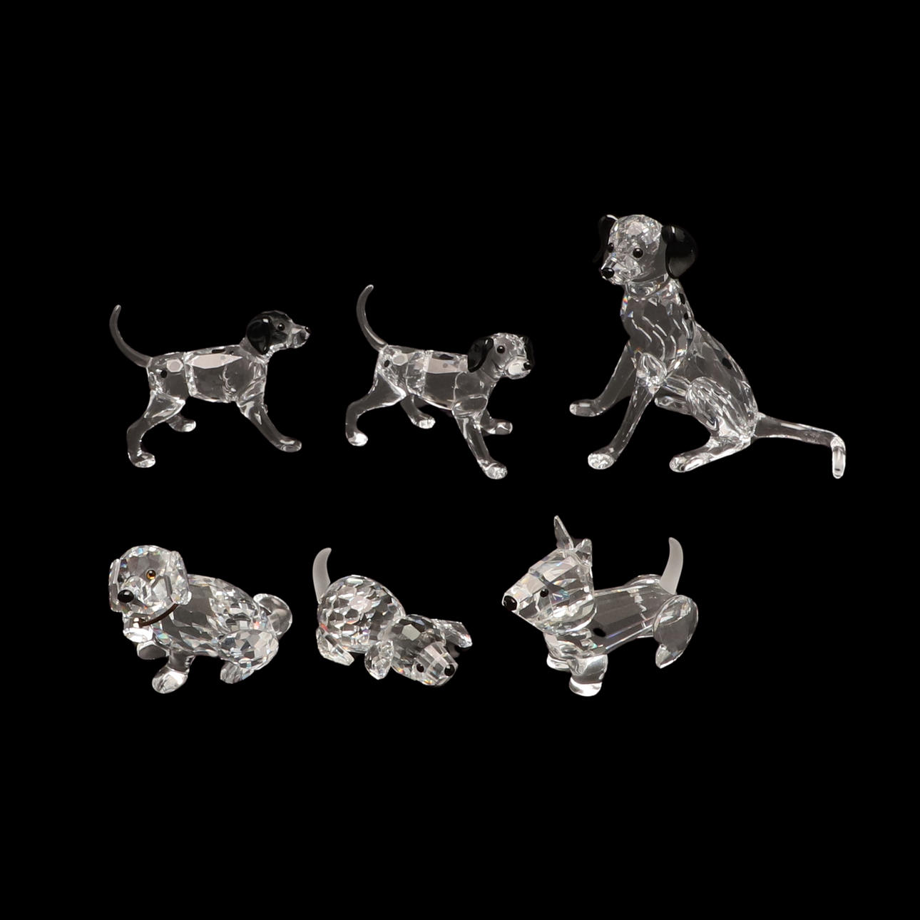 EN SWAROVSKI KRYSTAL FIGUR AF EN DALMATINER.